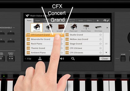 洋楽 g-rap Hami Clavinova CVP-805 | Yamaha Corporation.