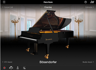 Concert grand piano sound at your fingertips