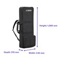 Dimensions of the Yamaha keyboard bag SC-KB650. W: 440 mm, H: 1,060 mm, D: 215 mm