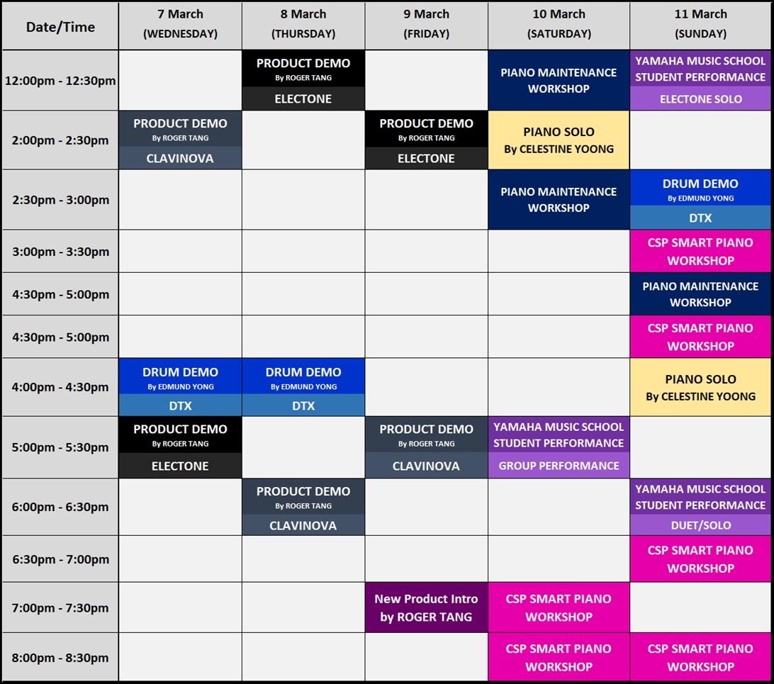 Full Schedule