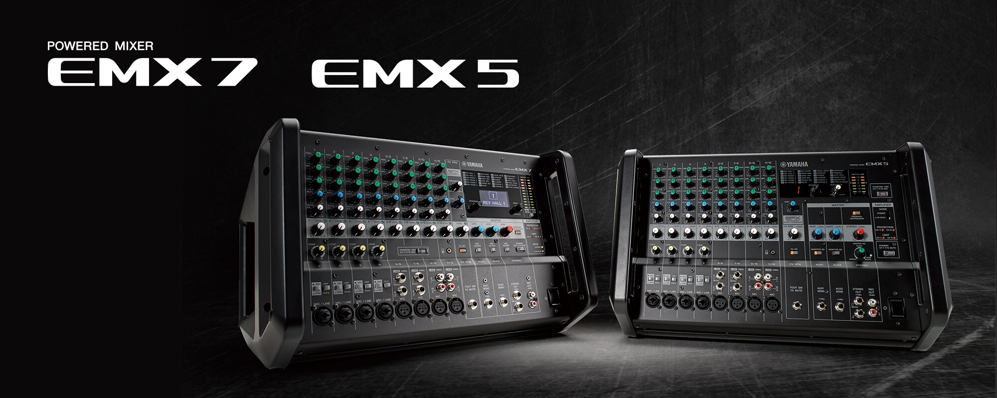EMX7/EMX5 - Overview - Mixers - Products - Portable PA - Yamaha
