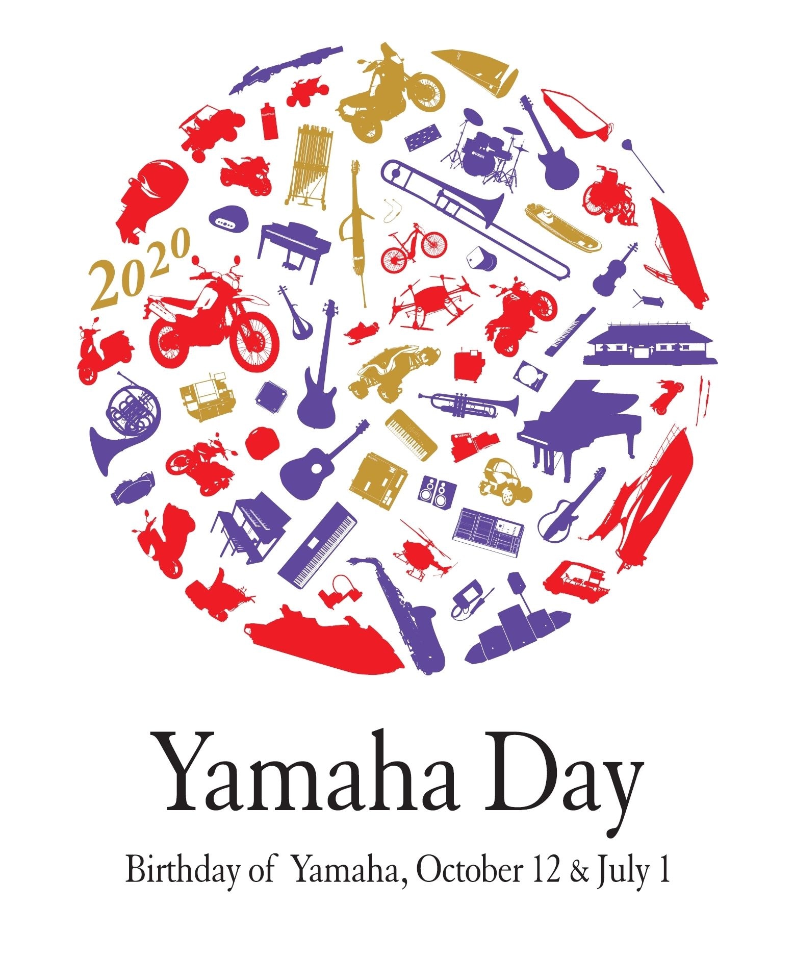 The 12th of October is Yamaha Day  where we celebrate the anniversary of the establishment of Yamaha Corporation on October 12, 1897!