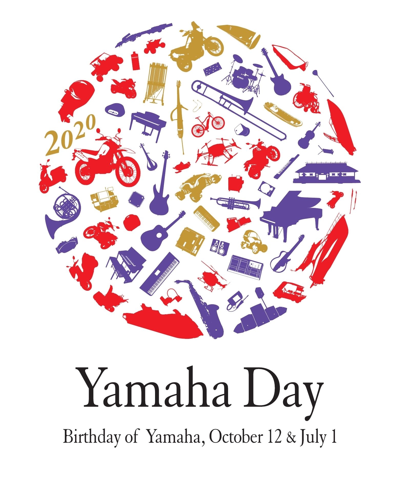 The 12th of October is Yamaha Day where we celebrate the anniversary of the establishment of Yamaha Corporation on October 12, 1897!