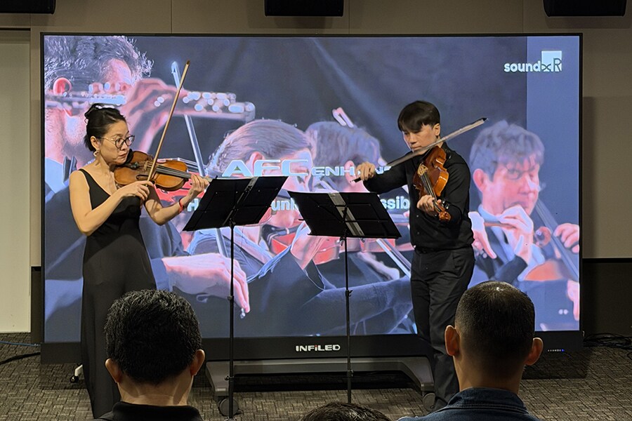 Image: Hiromu Ohgi and Nicolas Poitrenaud at the upgraded Y-DACC